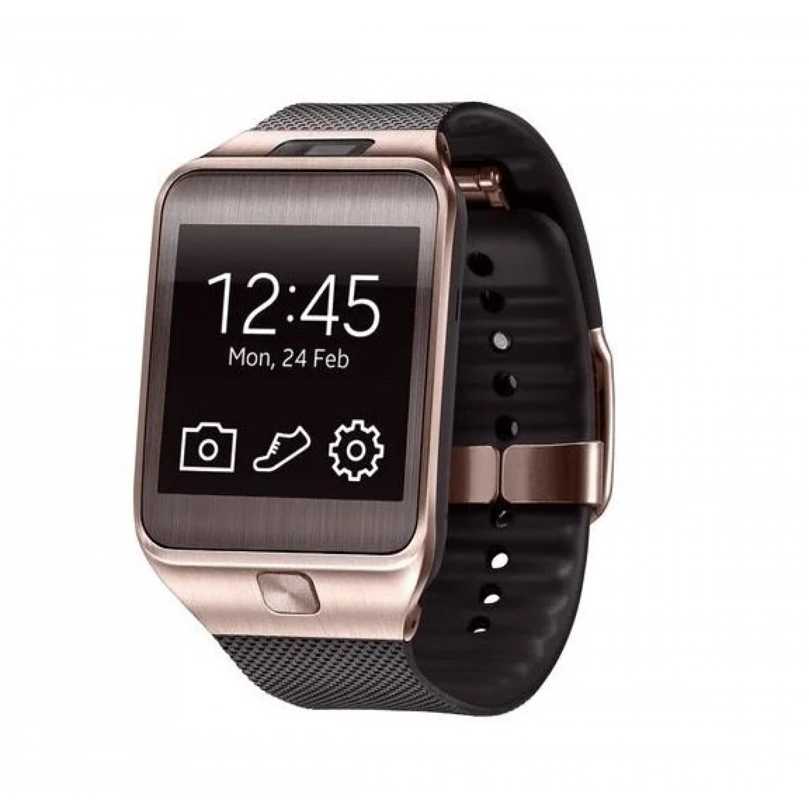 Каишка за часовник Strap Samsung Gear 2 - Кафяв/Златист Heart