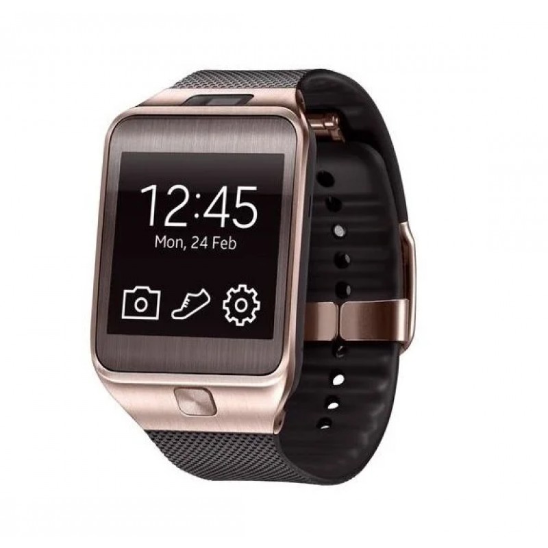 Каишка за часовник Strap Samsung Gear 2 - Кафяв/Златист Heart
