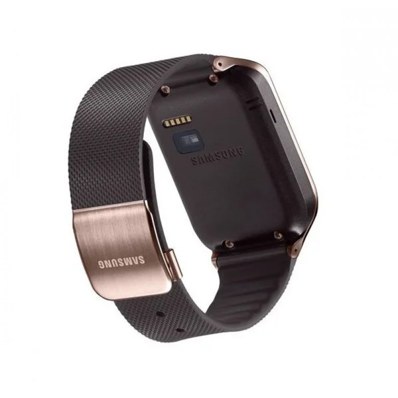 Каишка за часовник Strap Samsung Gear 2 - Кафяв/Златист Heart