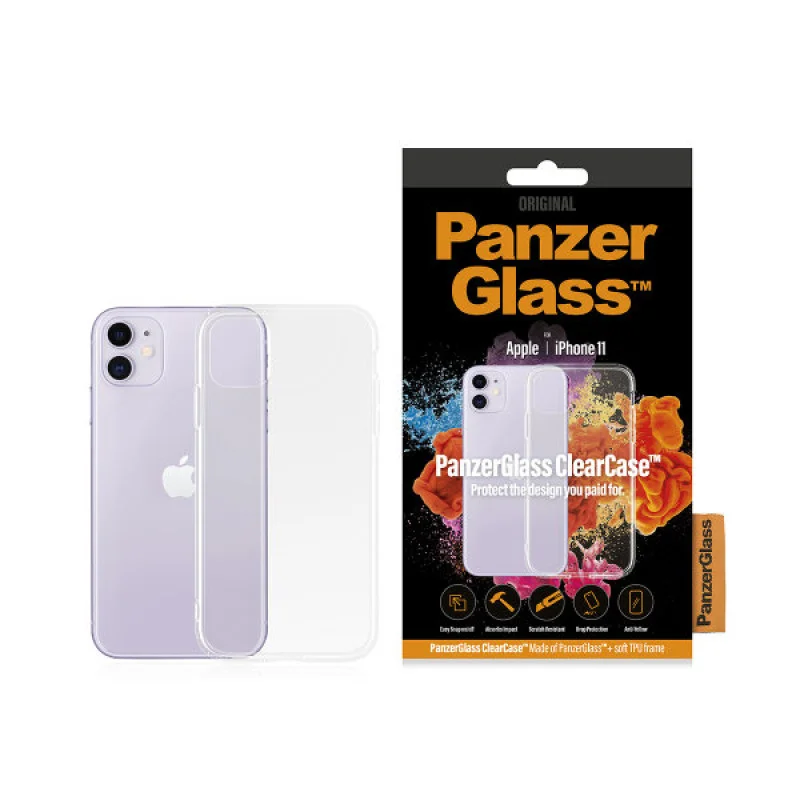 Гръб PanzerGlass ClearCase за Apple iPhone 11 Проз...
