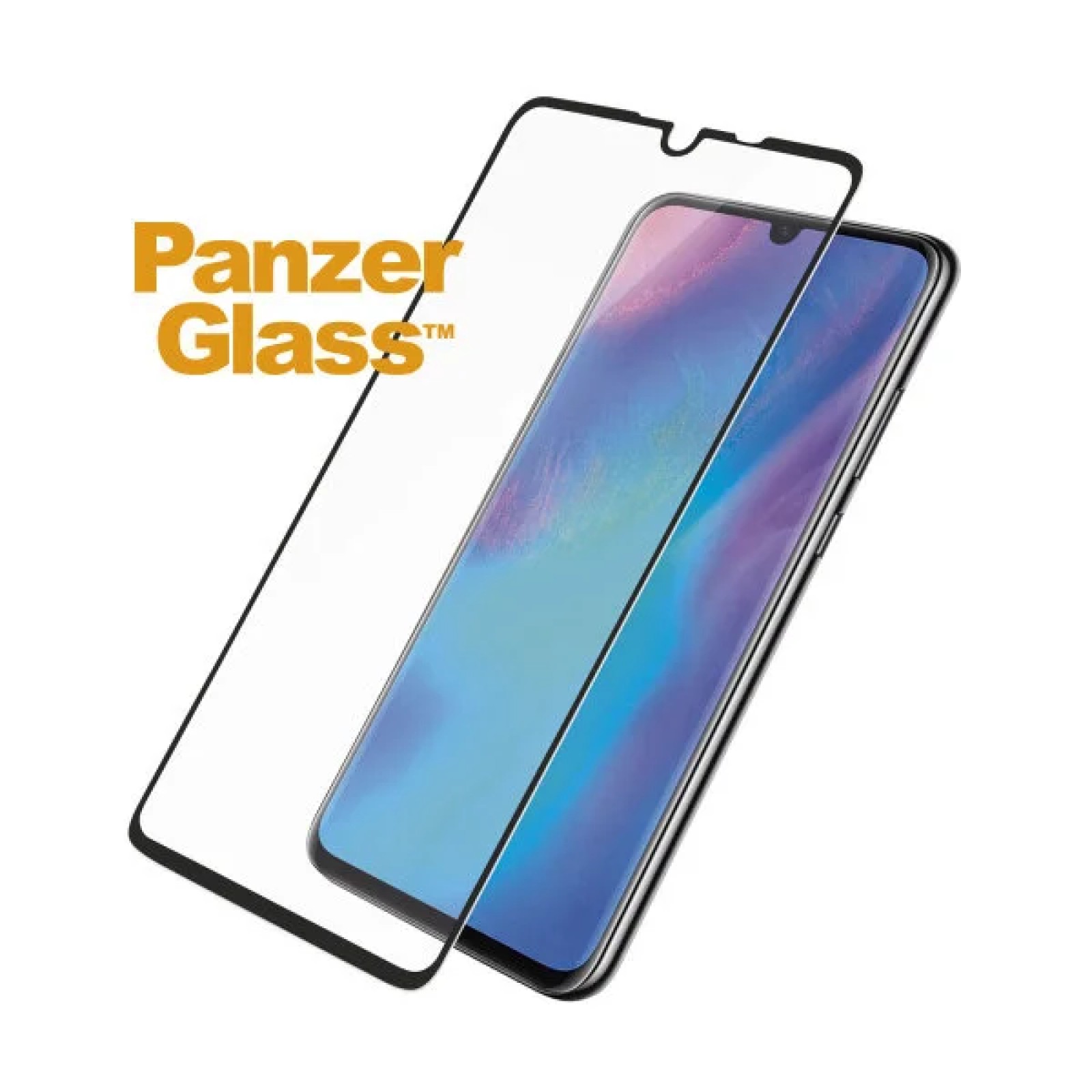 Стъклен протектор Huawei P30 PanzerGlass - Черен, 116853