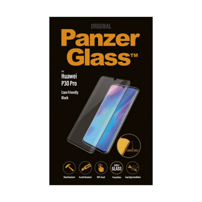 Стъклен протектор Huawei P30 Pro PanzerGlass - Чер...