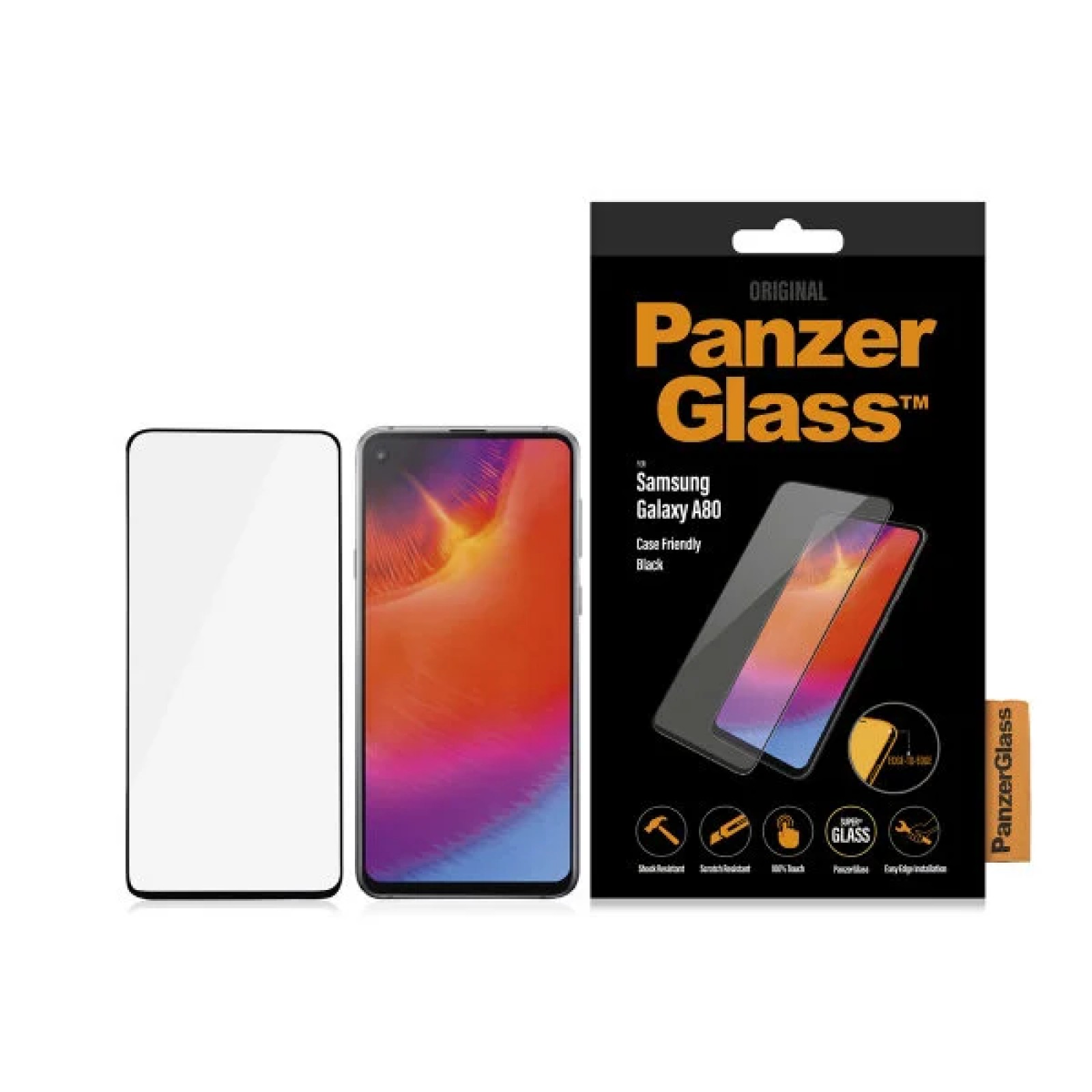 Стъклен протектор PanzerGlass за Samsung Galaxy A80  Прозрачен
