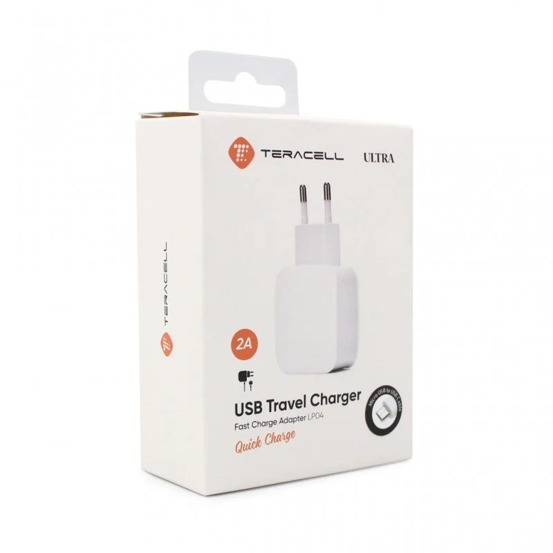 Зарядно 220V Teracell Ultra Fast LP04 QC 2A с type...