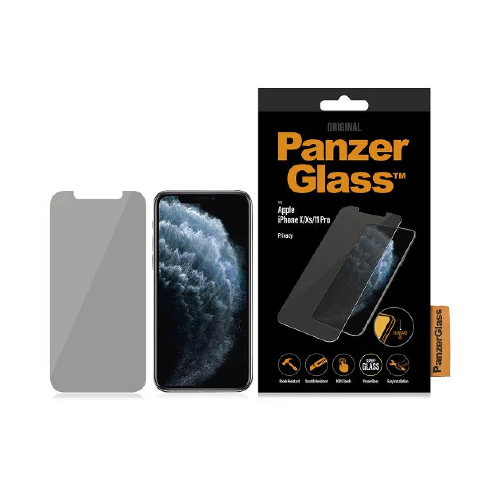 Стъклен протектор PanzerGlass за Apple iPhone X/Xs/11 Pro Privacy Прозрачен