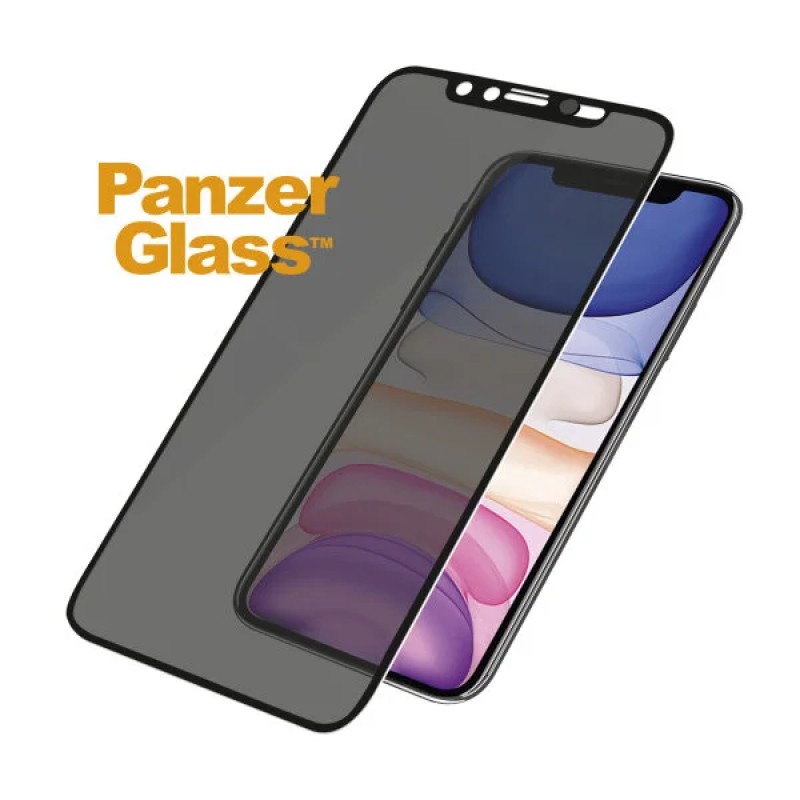 Стъклен протектор PanzerGlass за Apple iPhone 11/iPhone XR Case Friendly Privacy CamSlider Прозрачен