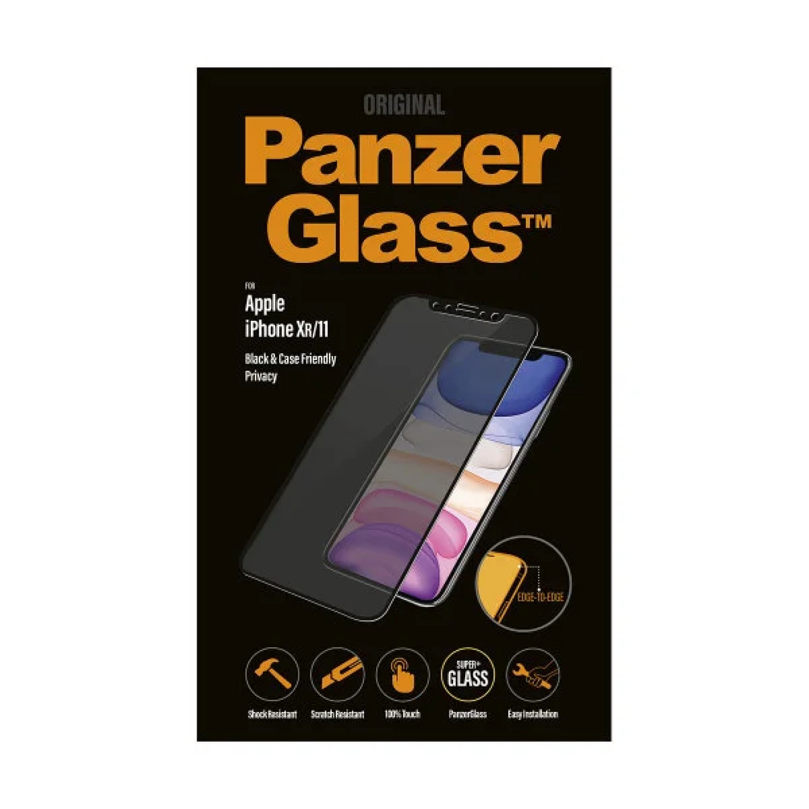 Стъклен протектор PanzerGlass за Apple iPhone 11/iPhone XR Case Friendly Прозрачен