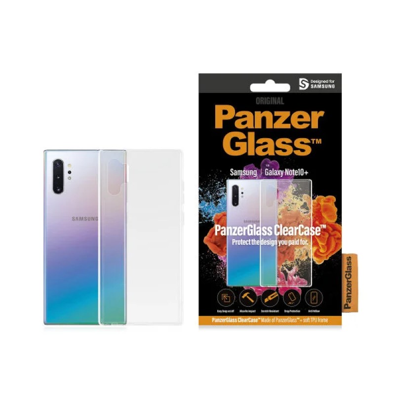 Гръб PanzerGlass ClearCase за Samsung Galaxy Note 10 Plus Прозрачен