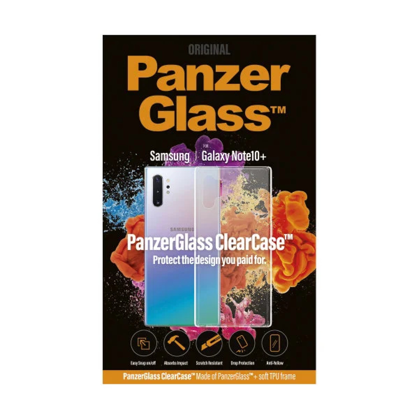 Гръб PanzerGlass ClearCase за Samsung Galaxy Note 10 Plus Прозрачен