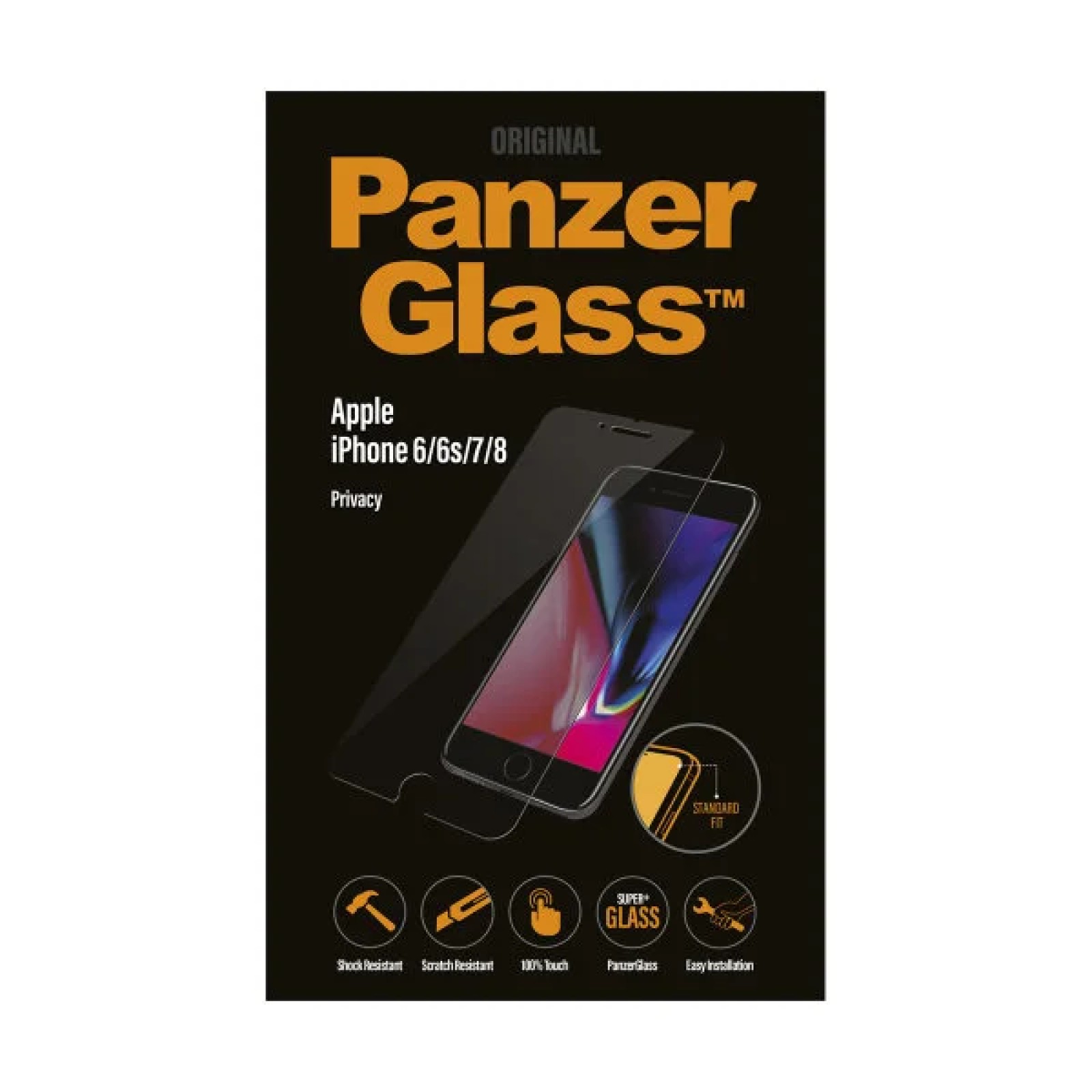 Стъклен протектор PanzerGlass за Apple iPhone 6/6S/7/8/SE 2020 Privacy Прозрачен