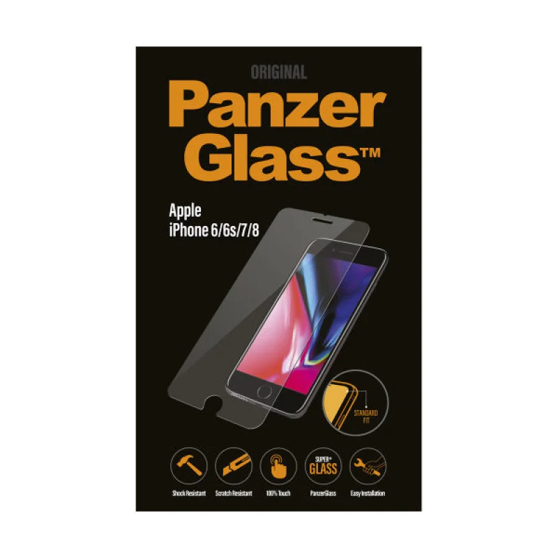 Стъклен протектор PanzerGlass за Apple iPhone 6/6S/7/8/SE 2020  Прозрачен