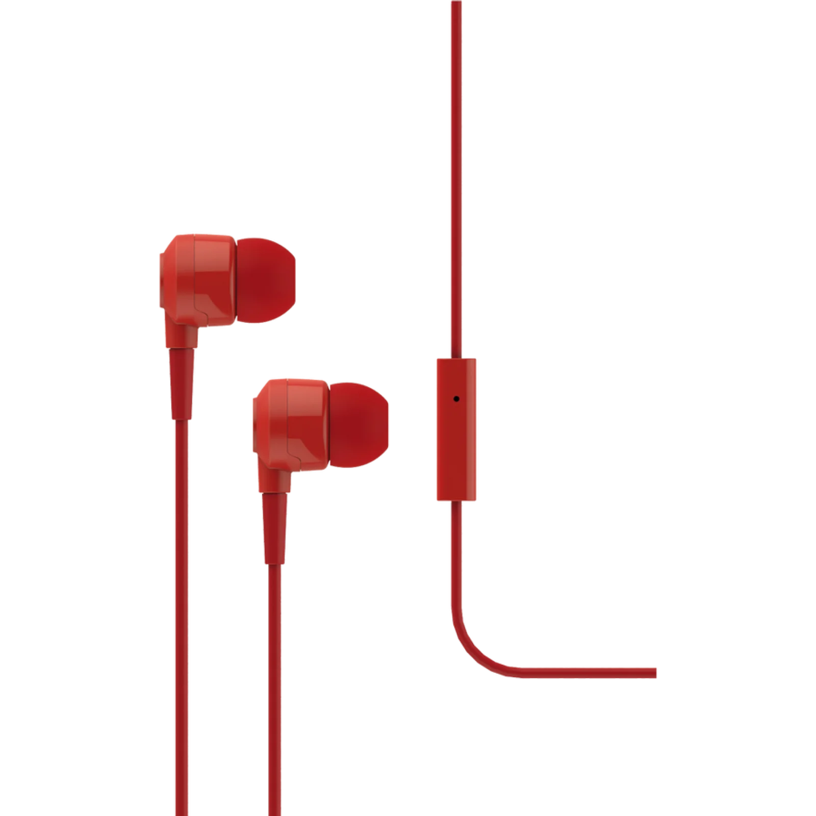 Слушалки J10 In-Ear Headphones with Microphone - Червени