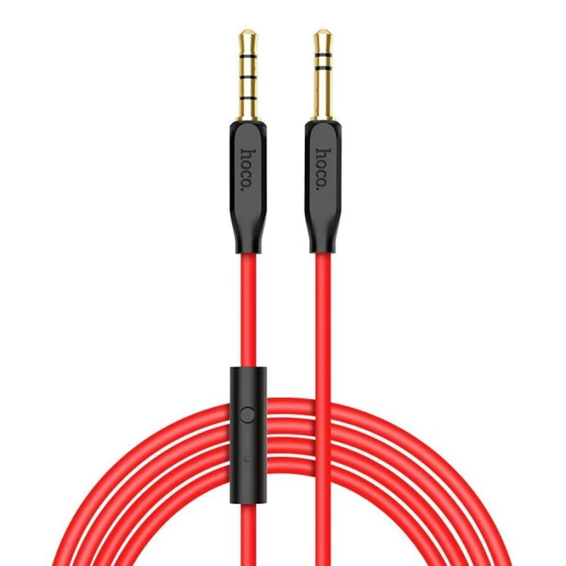 Аудио кабел Hoco UPA12 AUX audio cable 3.5(with mic) - Черен Аудио кабел Hoco UPA12 AUX audio cable 3.5(with mic) - Черен