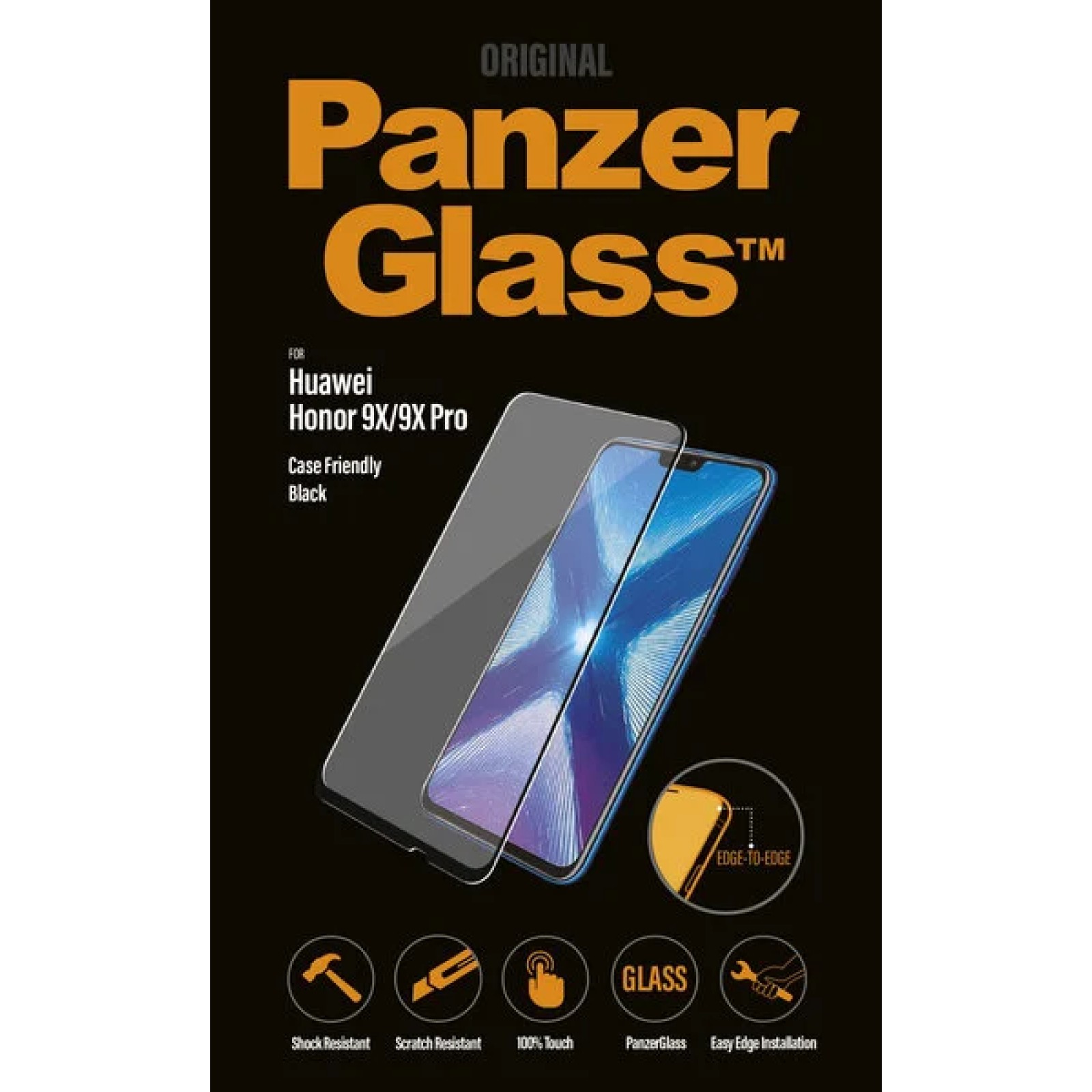 Стъклен протектор PanzerGlass за Huawei/Honor Honor 9X Case Friendly Прозрачен