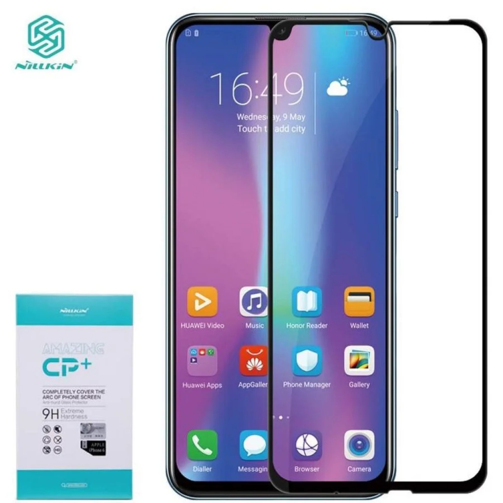Стъклен протектор Nillkin за Apple iPhone 6/6S/7/8/SE 2020 3D CP+ Прозрачен