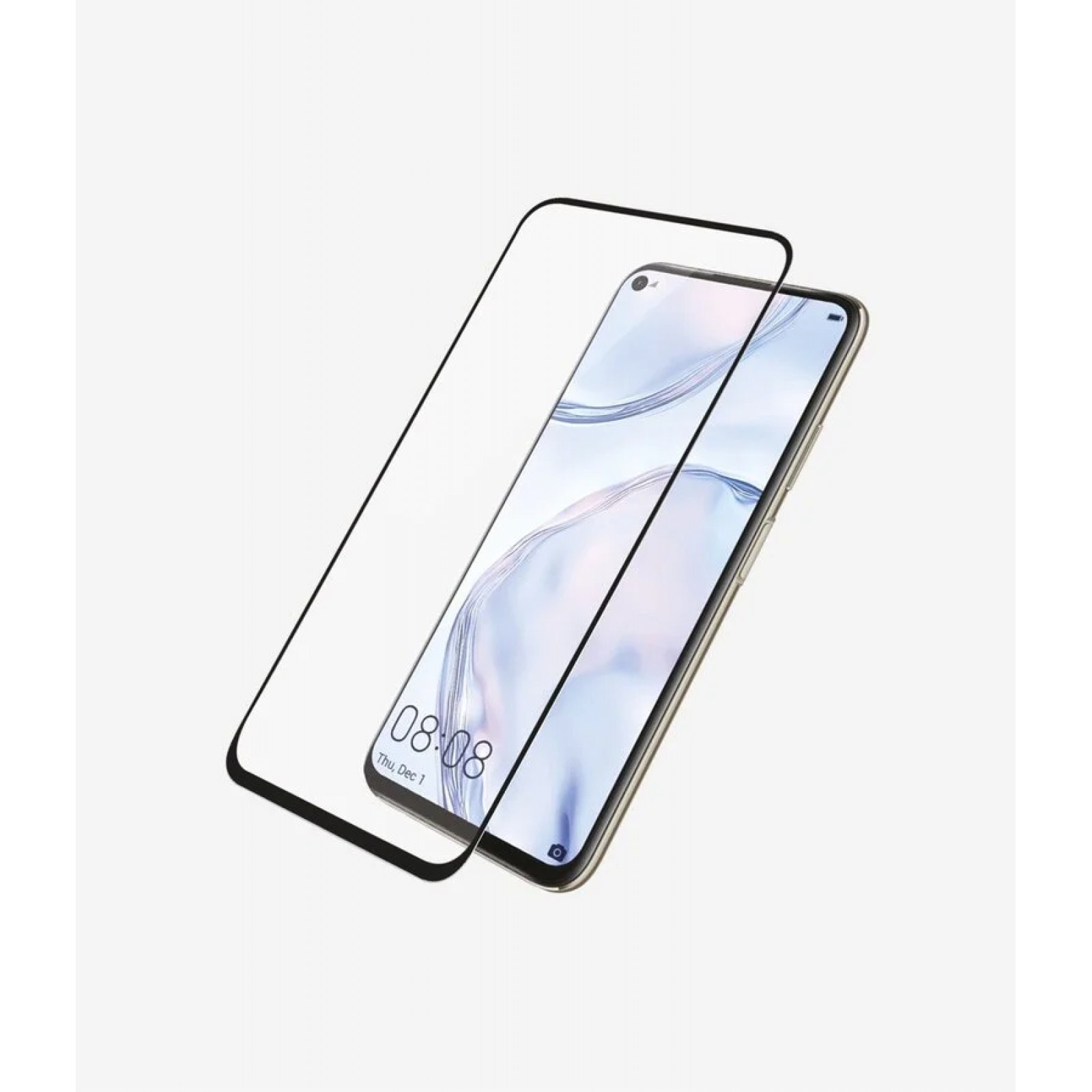 Стъклен протектор Huawei P40 lite / P40 lite e, nova 7i PanzerGlass Case Friendly - Черен, 117275