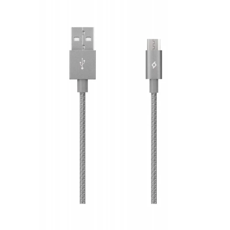 Кабел AlumiCable Micro USB Charge/Data Cable - Сив...