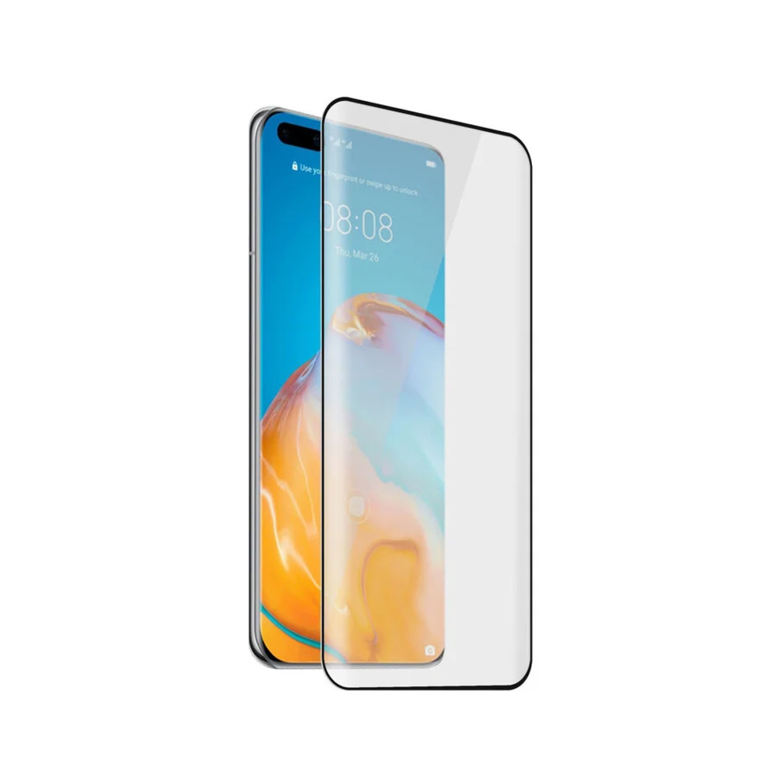 Стъклен протектор Safe. за Huawei/Honor P40 Pro|P40 Pro Plus Case Friendly Прозрачен
