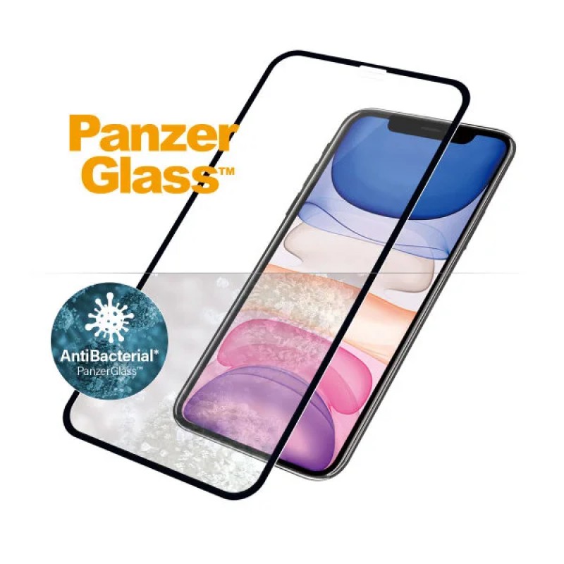 Стъклен протектор PanzerGlass за Apple iPhone 11/iPhone XR Case Friendly AntiBacterial Прозрачен