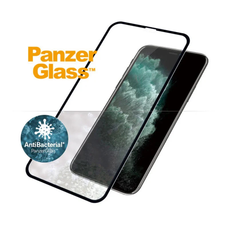 Стъклен протектор PanzerGlass за Apple iPhone Xs Max/11 Pro Max Case Friendly AntiBacterial Прозрачен