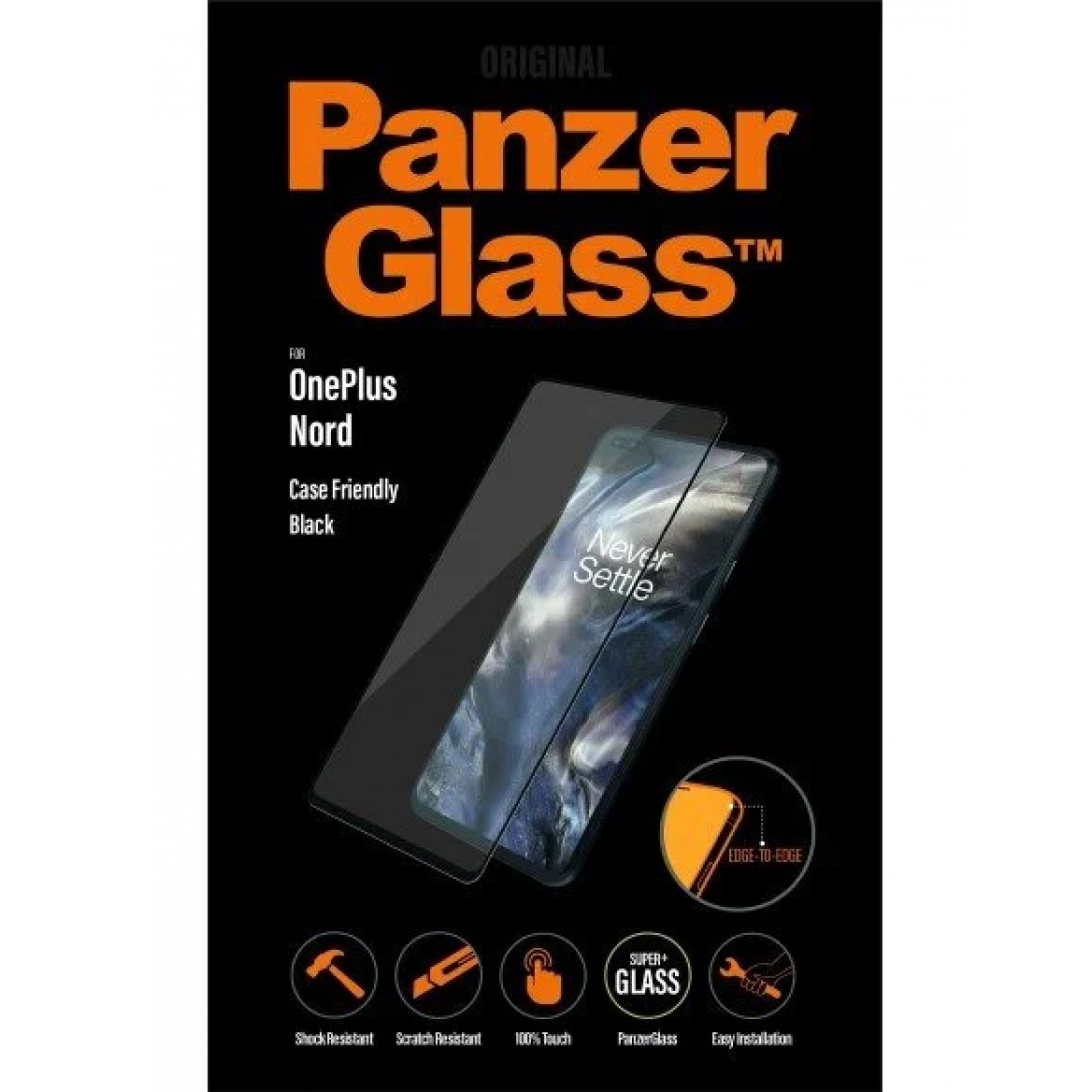 Стъклен протектор PanzerGlass за OnePlus Nord Case Friendly Прозрачен