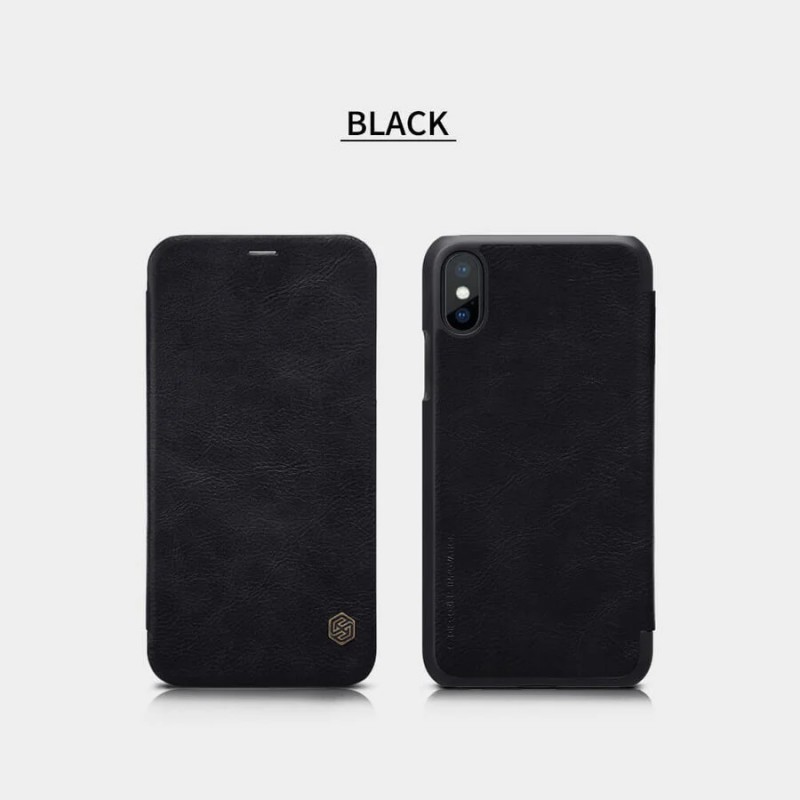 Гръб Nillkin Qin за Apple iPhone X/XS Черен