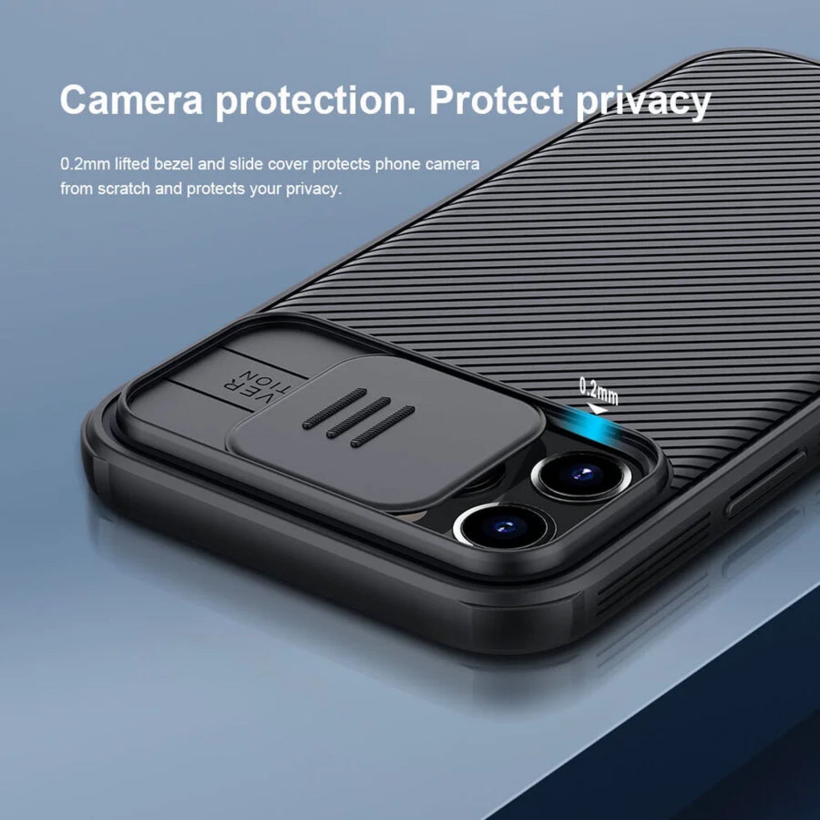 Гръб Nillkin Camshield за Apple iPhone 12/iPhone 12 Pro Черен