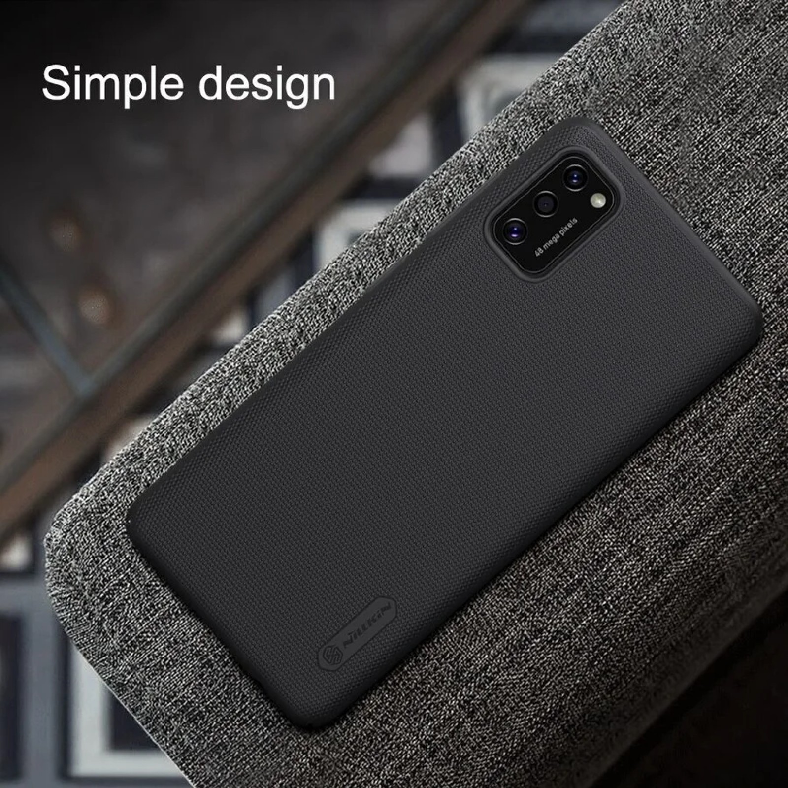 Гръб Nillkin Super Frosted за Samsung Galaxy A41 Черен