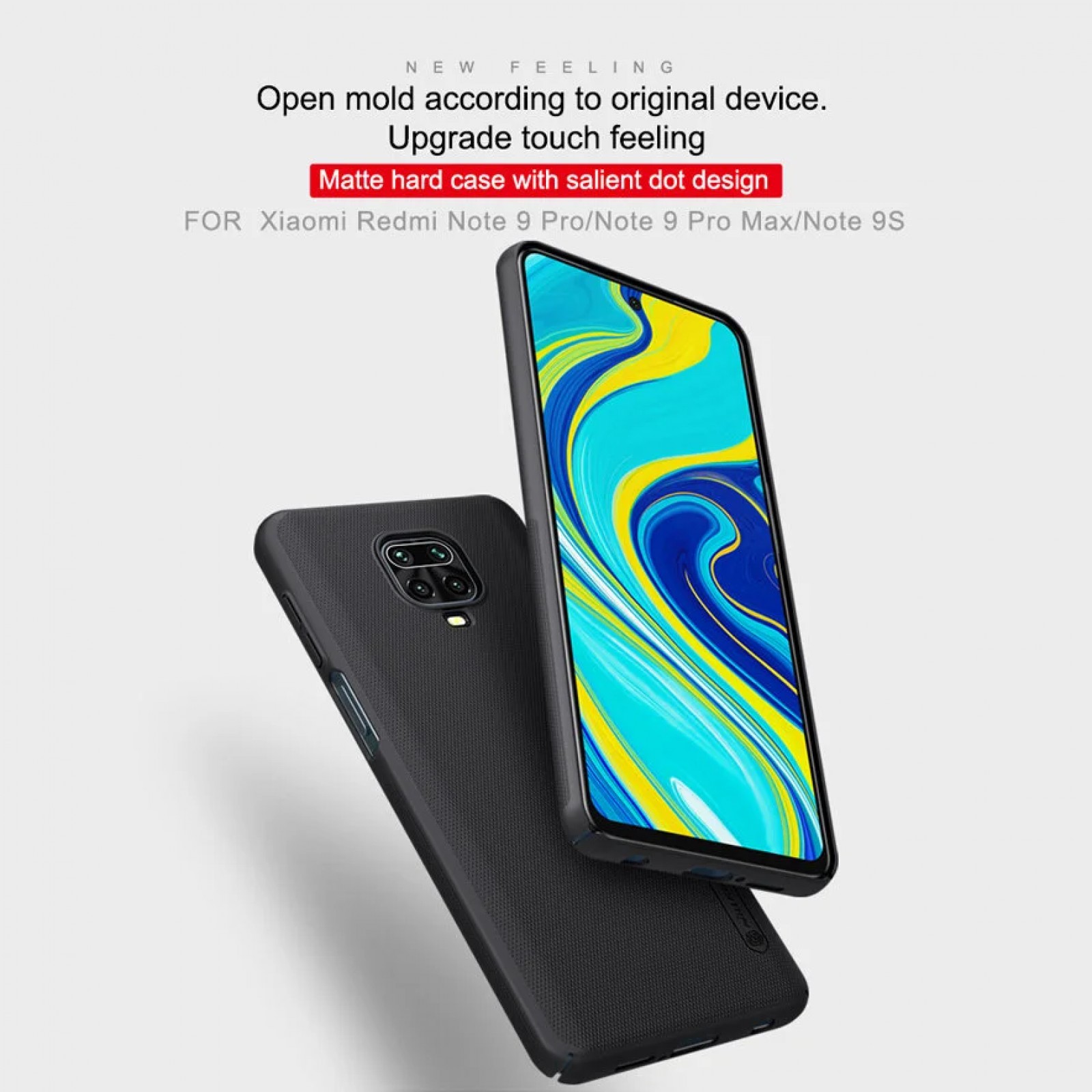 Гръб Nillkin Super Frosted за Xiaomi RedMi Note 9s / Note 9 Pro Черен