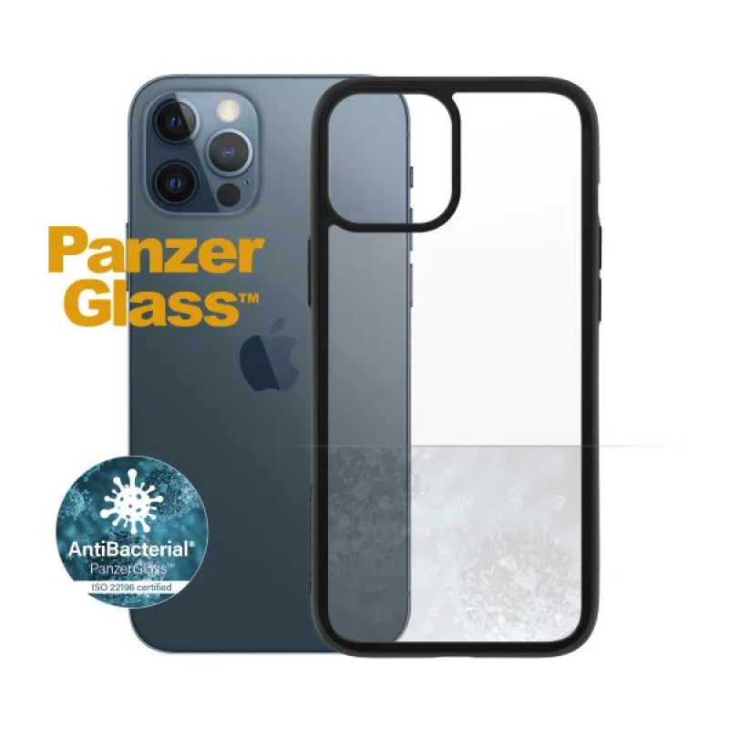 Гръб PanzerGlass Black frame за Apple iPhone 12 Pro Max Прозрачен