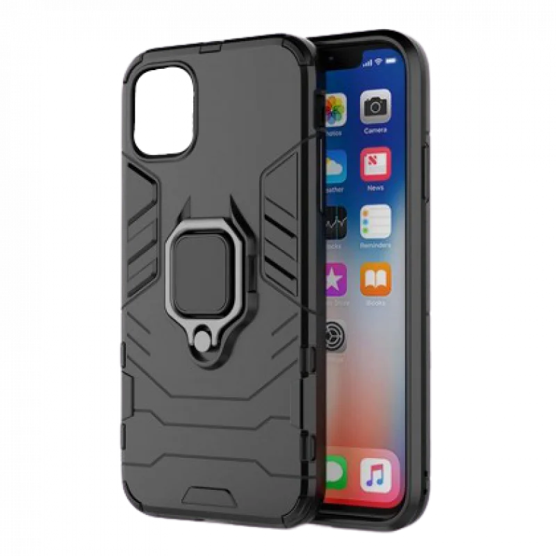Гръб OEM Ring Finger за Samsung Galaxy A41 Черен...