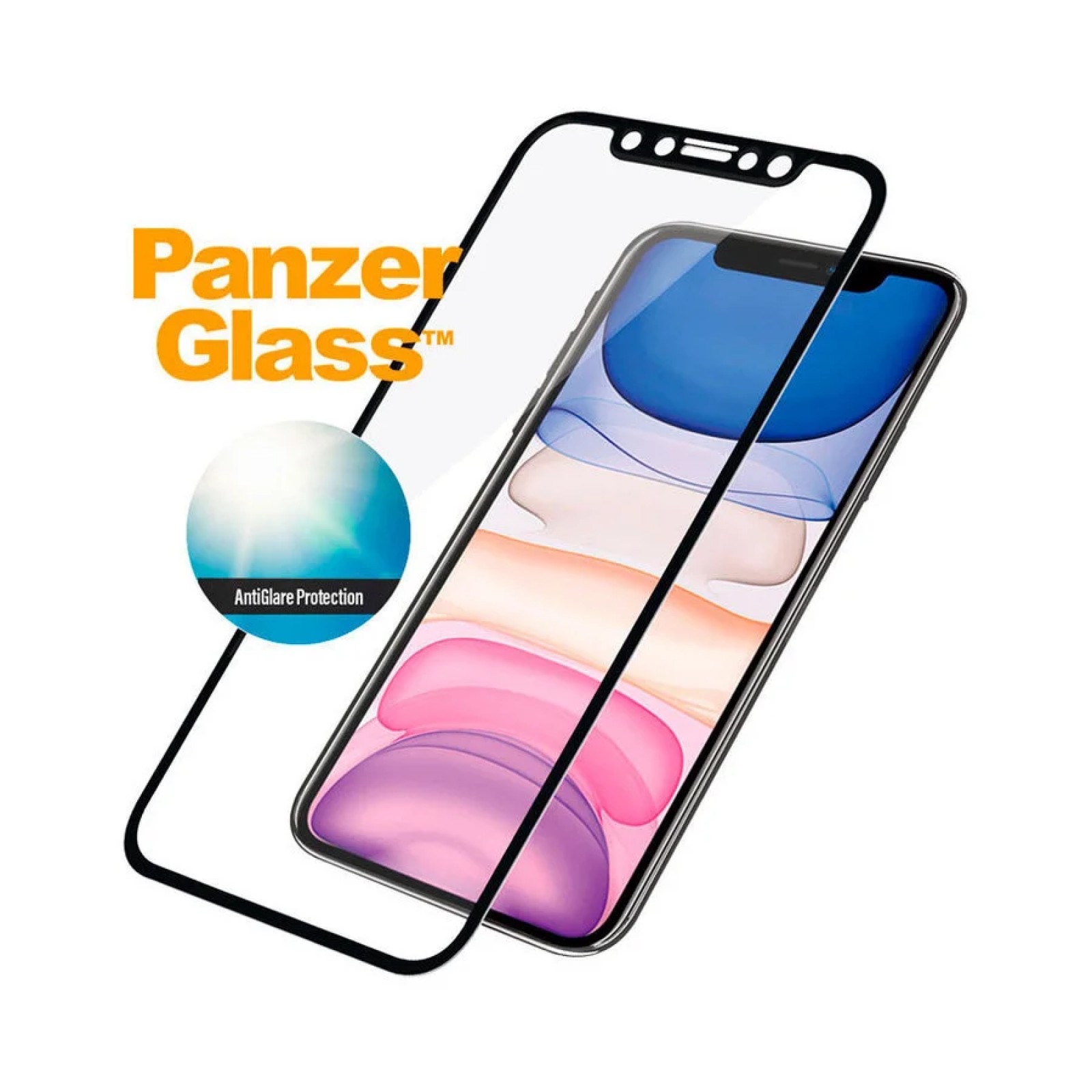 Стъклен протектор Apple iPhone XR/11   PanzerGlass AntiGlare Case Friendly - Черен
