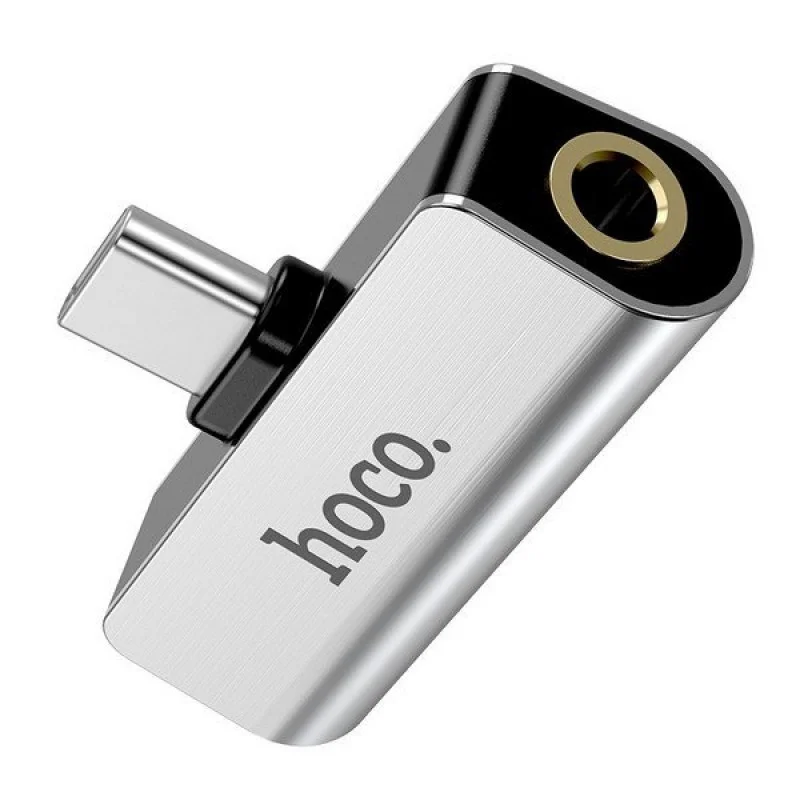Преходник Hoco LS26 Type-C 2-in-1 audio converter ...