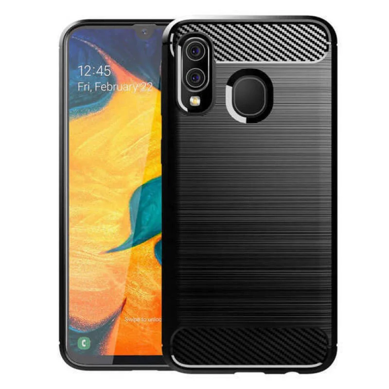 Гръб Ipaky Carbon  за Samsung Galaxy A20e Черен...