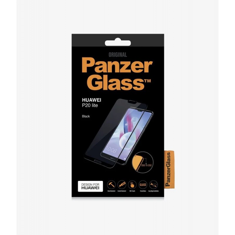 Стъклен протектор PanzerGlass за Huawei/Honor P20 Lite  Черен