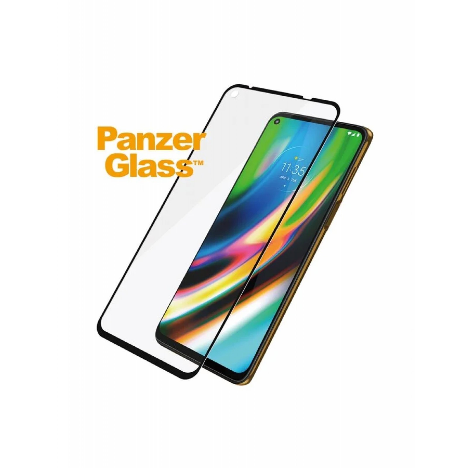 Стъклен протектор PanzerGlass за Motorola G9 Plus Case Friendly Черен