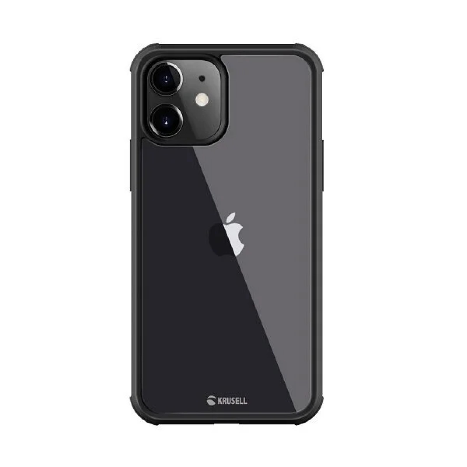 Гръб Krusell 360 Protective cover Black frame за Apple iPhone 12/iPhone 12 Pro Прозрачен