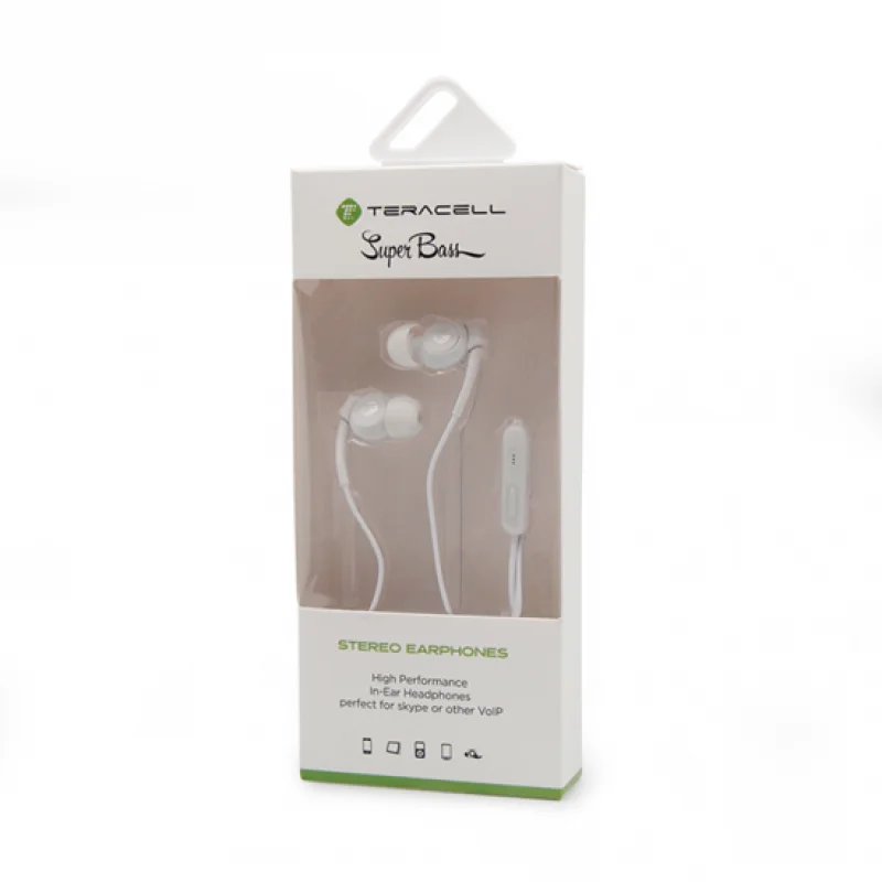 Слушалки Teracell Super Bass SO30 3.5 mm бели...