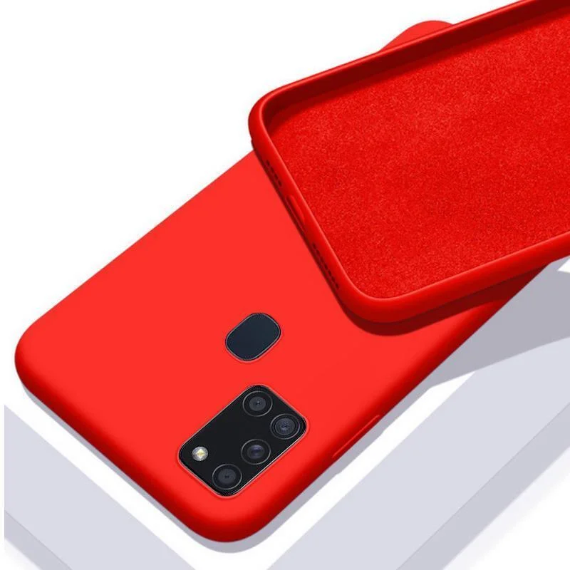 Гръб OEM Liquid за Samsung Galaxy A21s Червен Гръб OEM Liquid за Samsung Galaxy A21s Червен