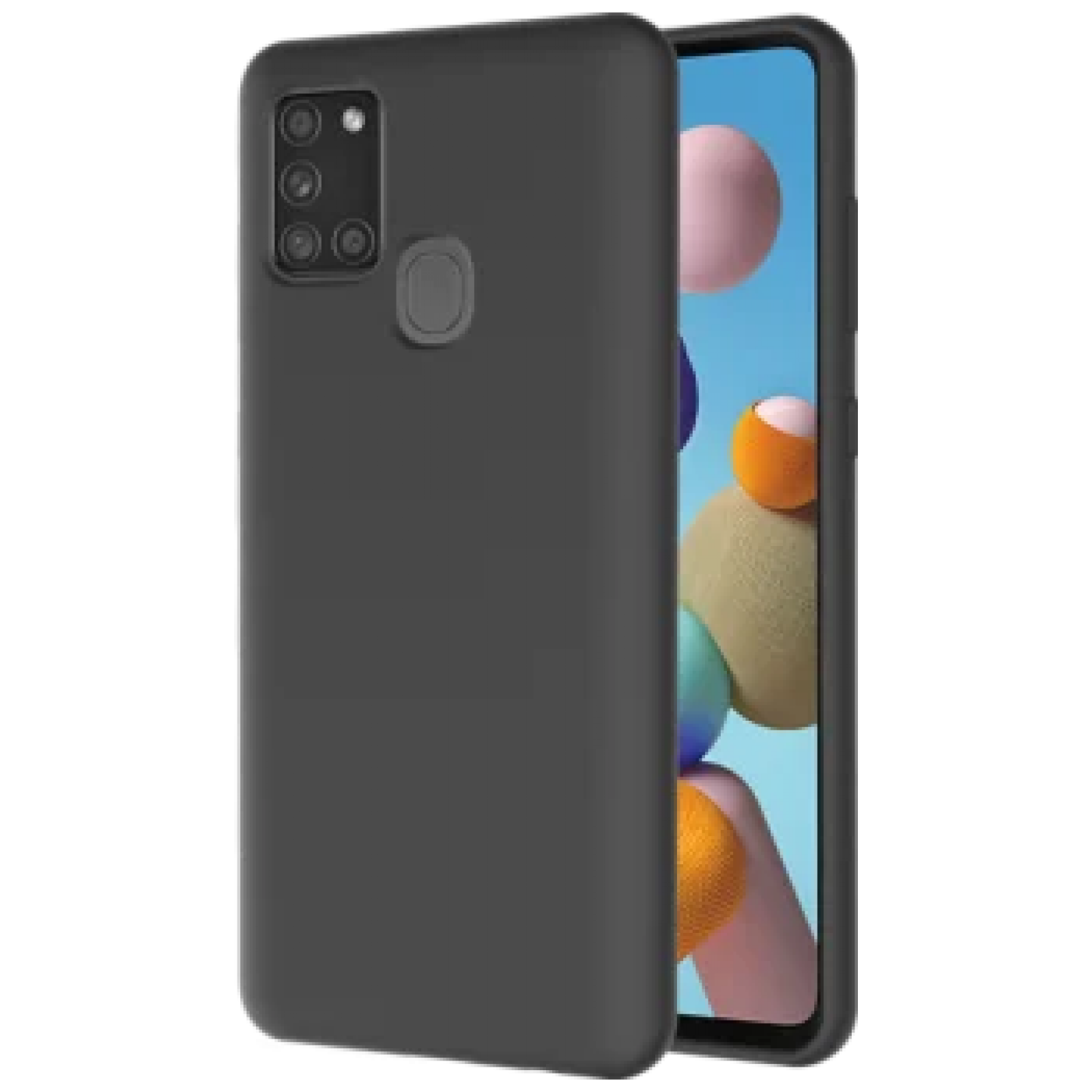 Гръб OEM Liquid за Samsung Galaxy A21s Черен