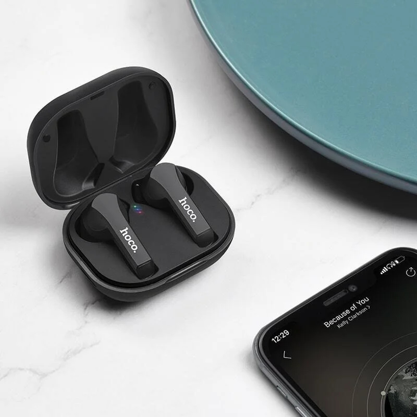 Bluetooth слушалки ES34 Pleasure wireless headset - Черни