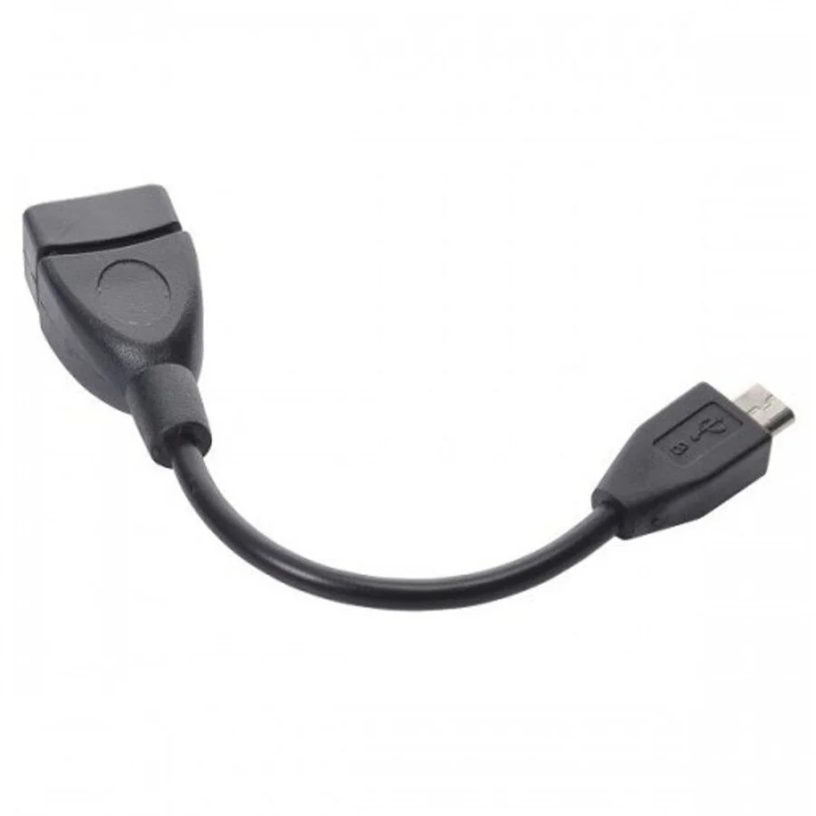 Преходник OTG - micro USB кабeл черен