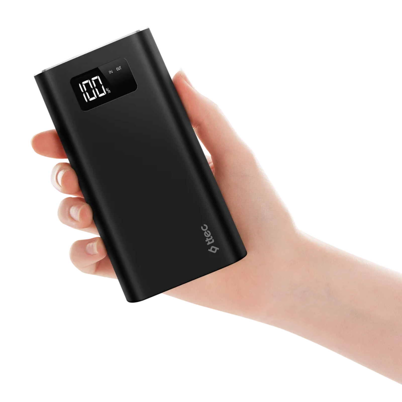 Външна батерия ttec AlumiSlim Multi LCD 20.000mAh - Черна, 118151