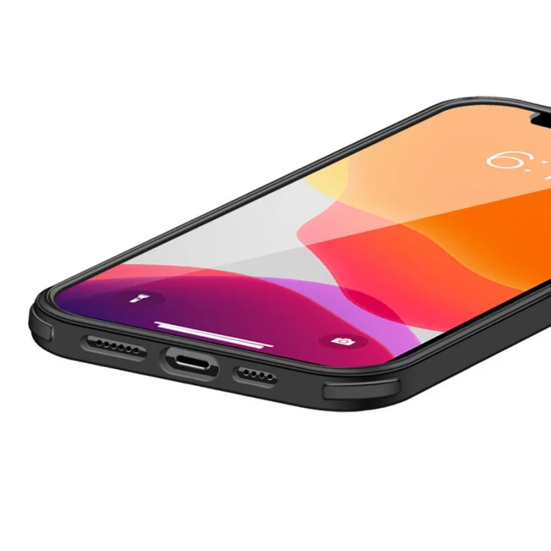 Гръб Krusell 360 Protective cover Black frame за Apple iPhone 12 Pro Max Прозрачен