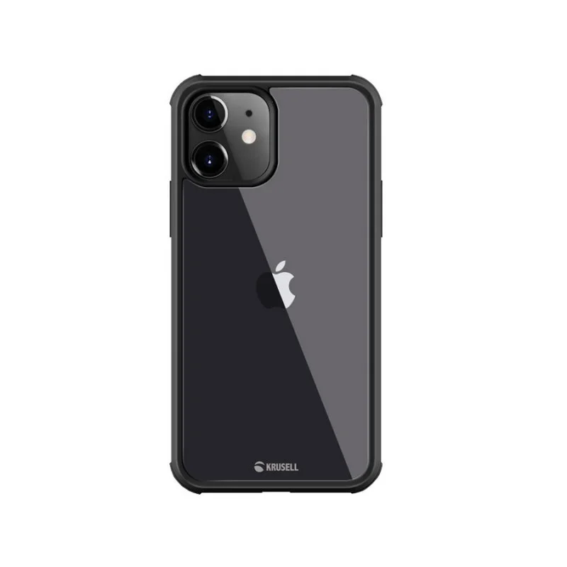 Гръб Krusell 360 Protective cover Black frame за Apple iPhone 12 Pro Max Прозрачен