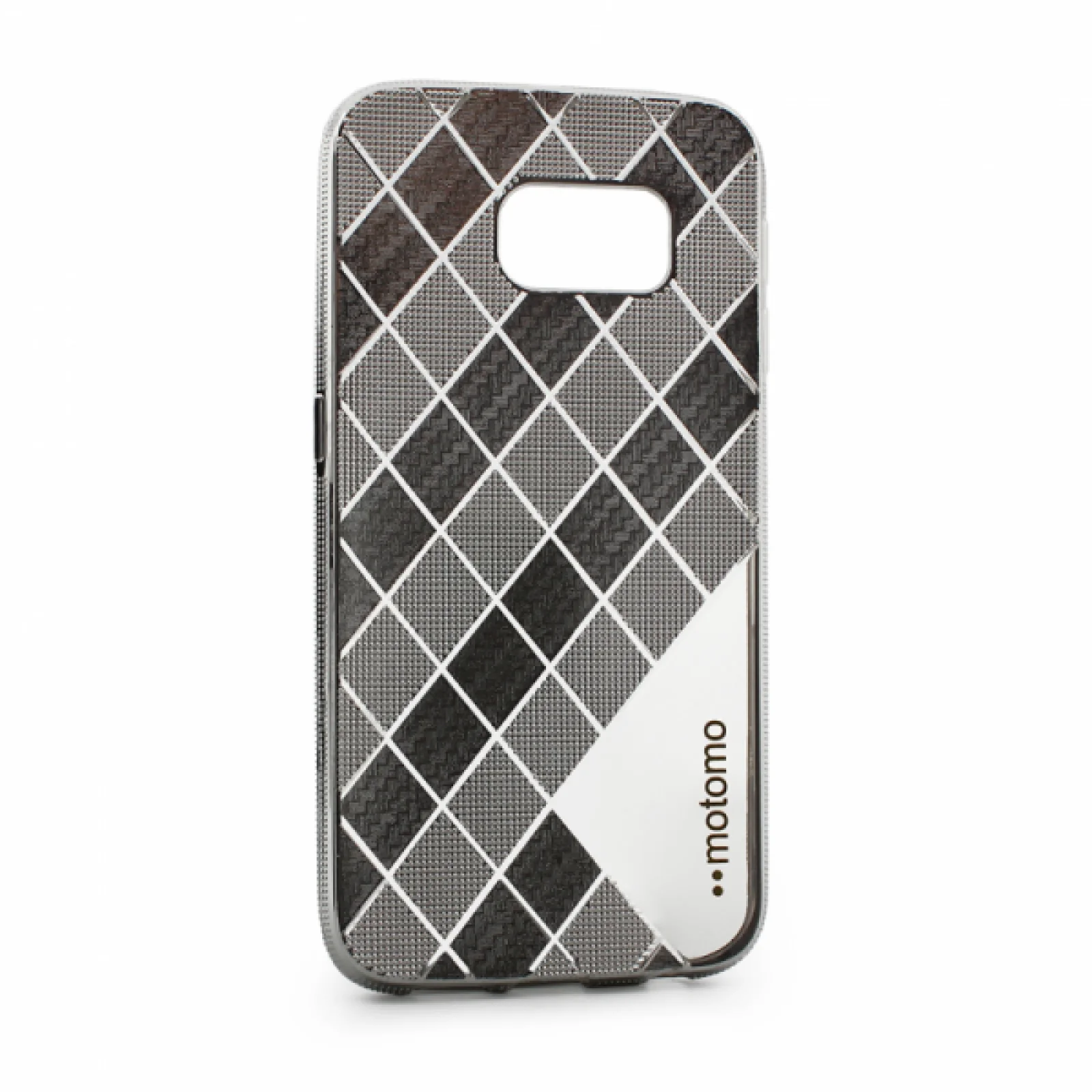Гръб Motomo  за Samsung Galaxy S6/S6 Edge Сребърен
