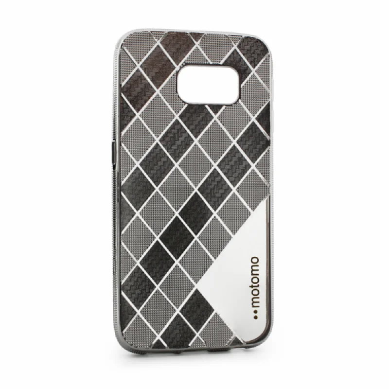 Гръб Motomo  за Samsung Galaxy S6/S6 Edge Сребърен...