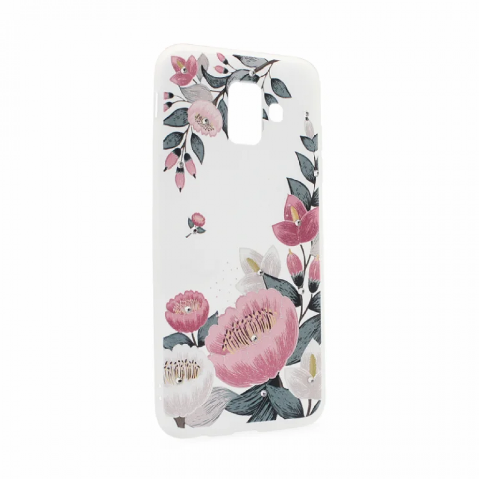 Гръб Teracell Glitz за Samsung Galaxy A6 (2018) Бял