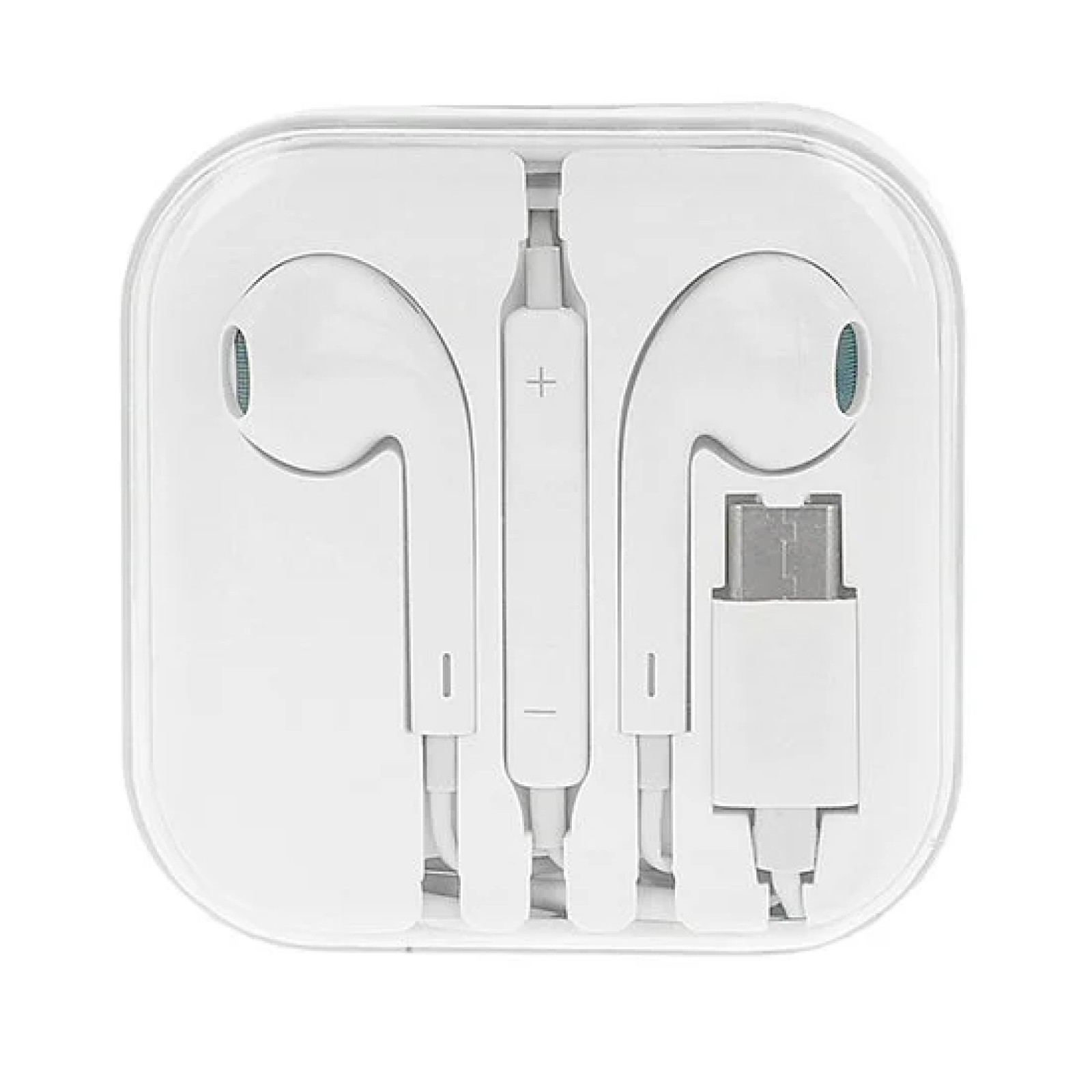 Слушалки MEGA BASS earphones Micro Type C бели