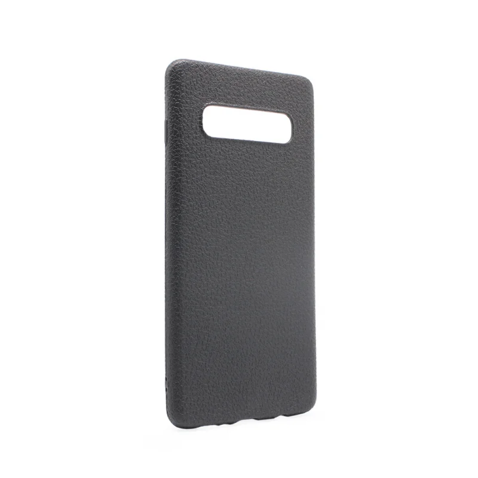 Гръб Teracell Leather за Samsung Galaxy S10 Plus Черен